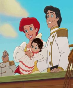 Ariel Eric And Baby Melody Diamond Painting