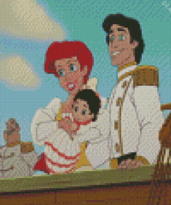 Ariel Eric And Baby Melody Diamond Painting