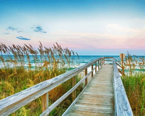 Atlantic Beach Boardwalk Diamond Painting