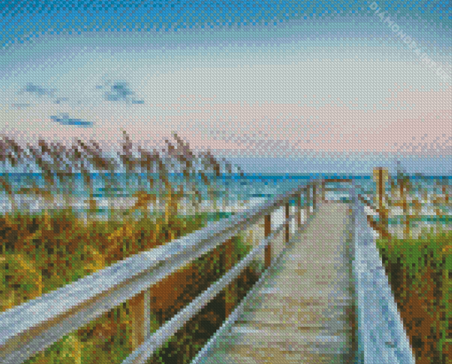 Atlantic Beach Boardwalk Diamond Painting