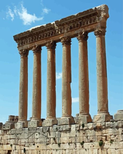 Baalbek Temple Of Jupiter Diamond Painting