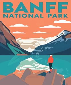 Banff Illustration Poster Diamond Painting