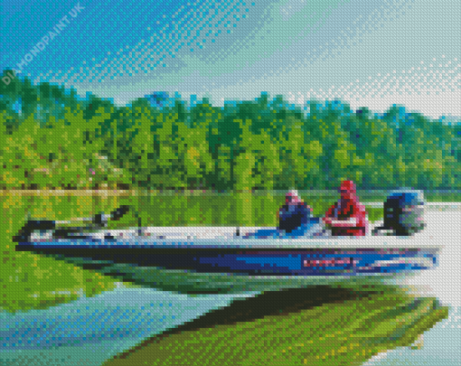 Bass Boat Diamond Painting