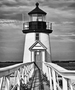 Black And White Lighthouse Diamond Painting