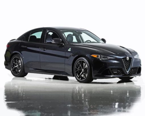 Black Car Alfa Romeo Diamond Painting