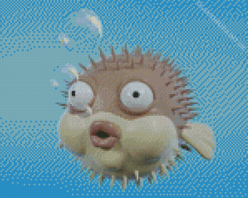 Blowfish Cartoon Diamond Painting