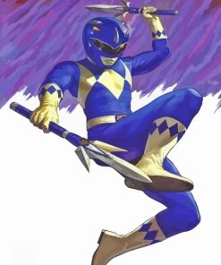 Blue Power Ranger Billy Cranston Diamond Painting