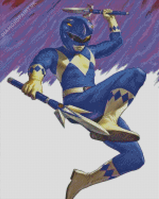 Blue Power Ranger Billy Cranston Diamond Painting