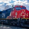 CN Rail With Mountain View Diamond Painting