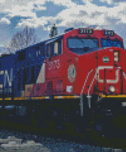 CN Rail With Mountain View Diamond Painting