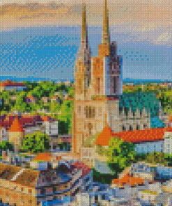 Cathedral Of Zagreb Diamond Painting