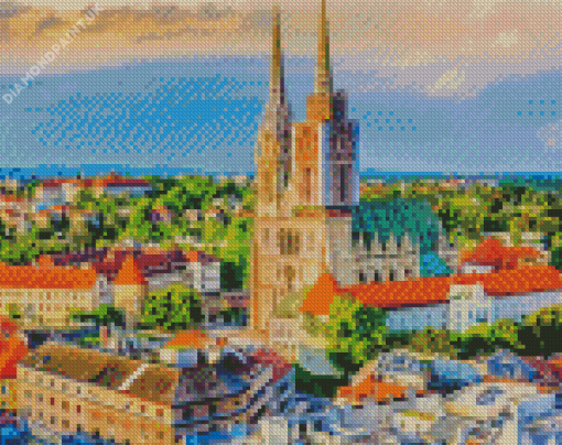 Cathedral Of Zagreb Diamond Painting