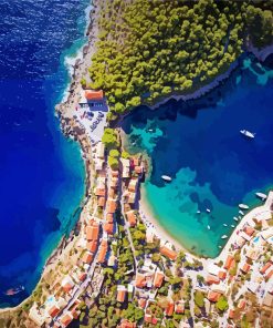 Cephalonia Overhead View Diamond Painting