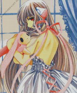 Chii Chobits Anime Girl Diamond Painting