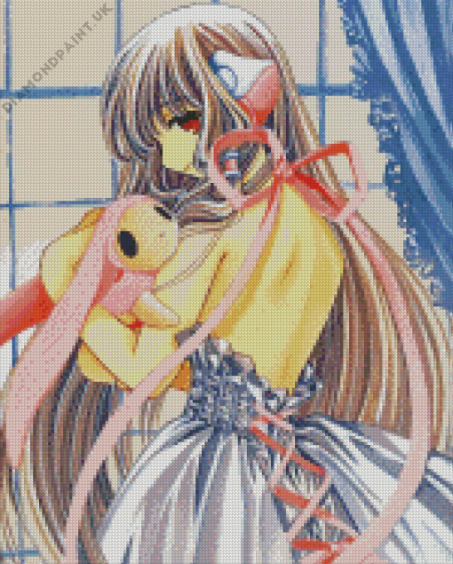 Chii Chobits Anime Girl Diamond Painting