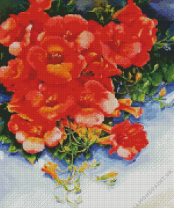 Chinese Trumpet Vines Diamond Painting