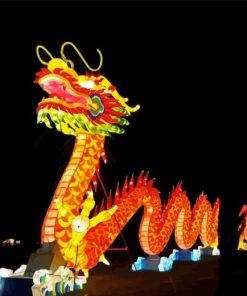 Chinese Dragon Lantern Festival Diamond Painting