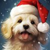 Christmas Puppy Diamond Painting