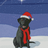 Christmas Dog Diamond Painting