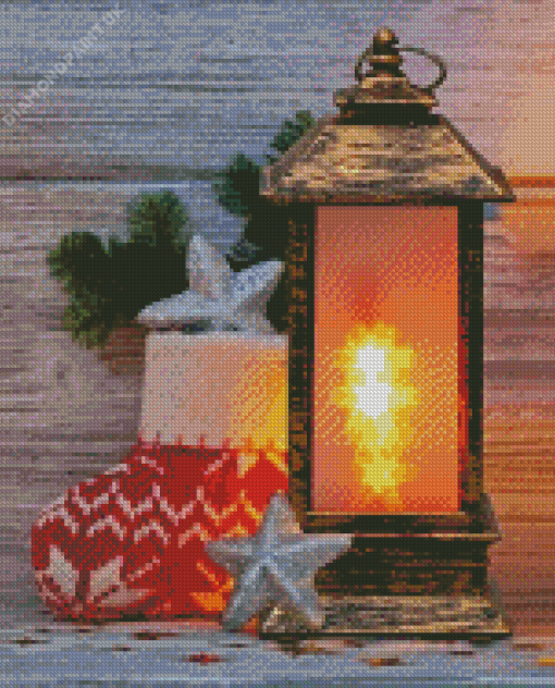 Christmas Lamp Diamond Painting