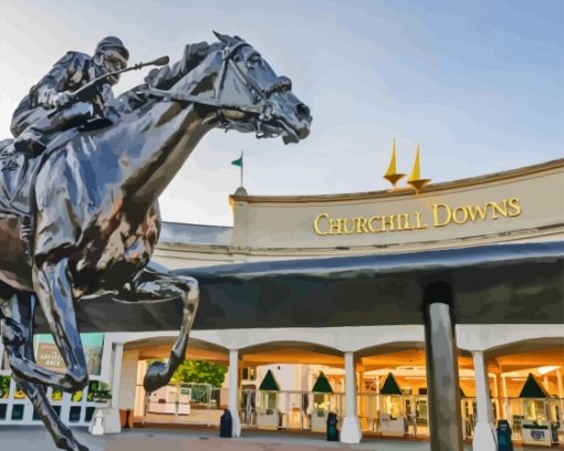 Churchill Downs In Louisville Diamond Painting