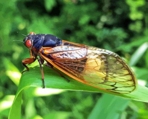 Cicada Insect Diamond Painting