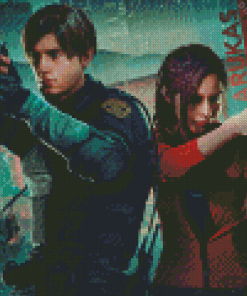 Claire And Leon S Kennedy Diamond Painting