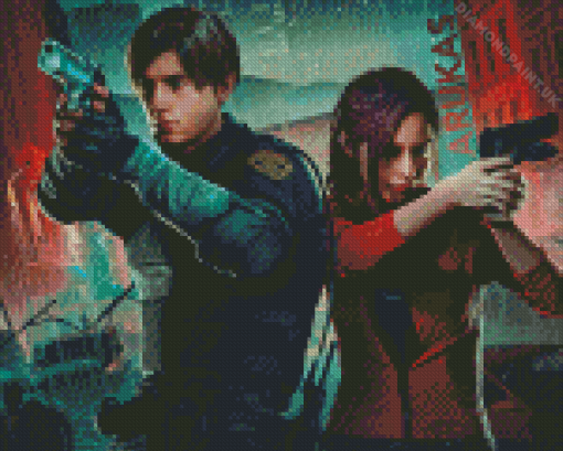 Claire And Leon S Kennedy Diamond Painting