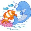 Clownfish And Dolphin Diamond Painting