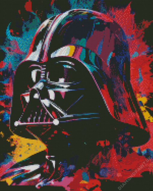 Colorful Darth Vader Diamond Painting