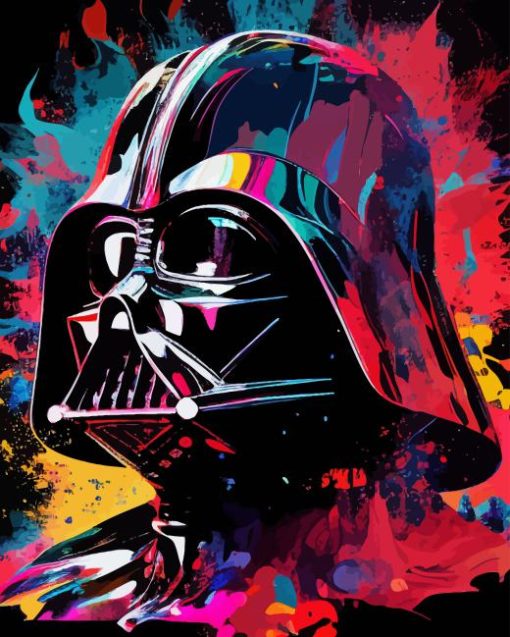 Colorful Darth Vader Diamond Painting