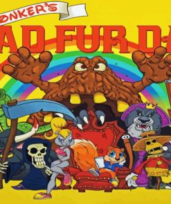 Conkers Bad Fur Day Diamond Painting