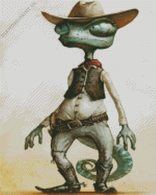 Cowboy Rango Art Diamond Painting