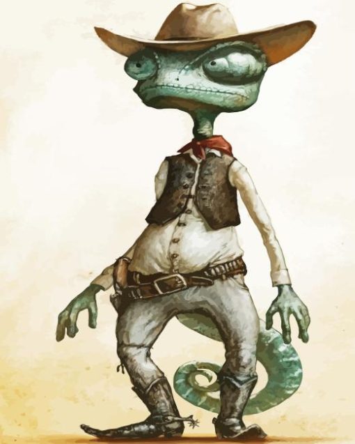 Cowboy Rango Art Diamond Painting