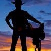 Cowboy Silhouette Diamond Painting