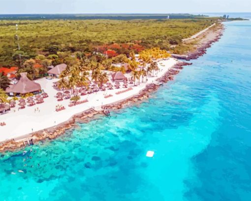 Cozumel Beach In Mexico Diamond Painting