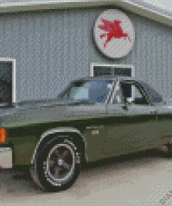 Dark Green SS El Camino Diamond Painting