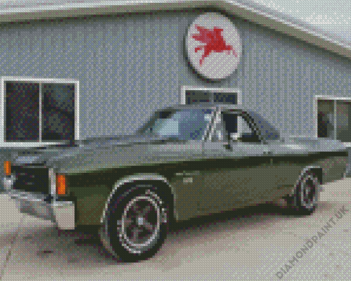 Dark Green SS El Camino Diamond Painting