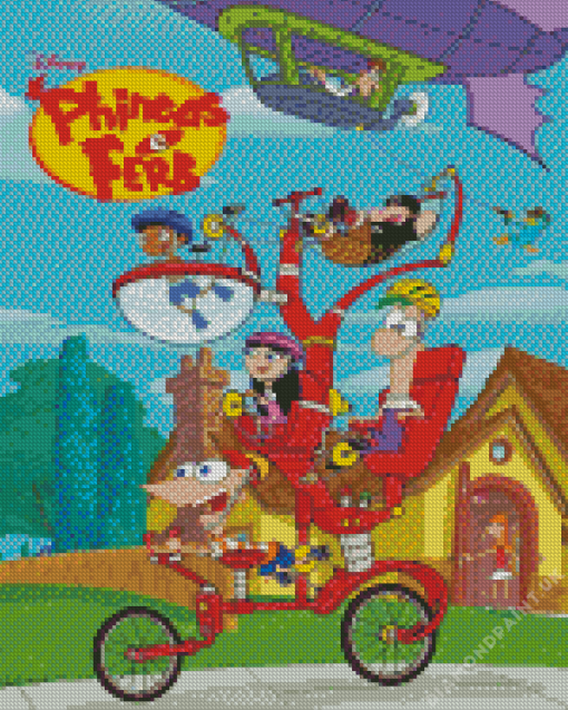 Disney Phineas And Ferb Diamond Painting art