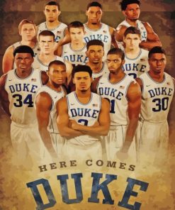 Duke Blue Devils Team Poster Diamond Painting