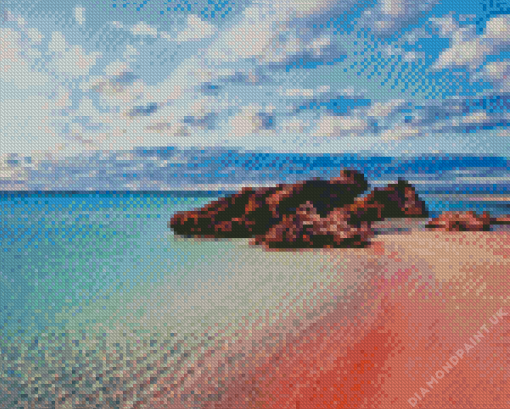 Elafonisi Beach In Greece Diamond Painting