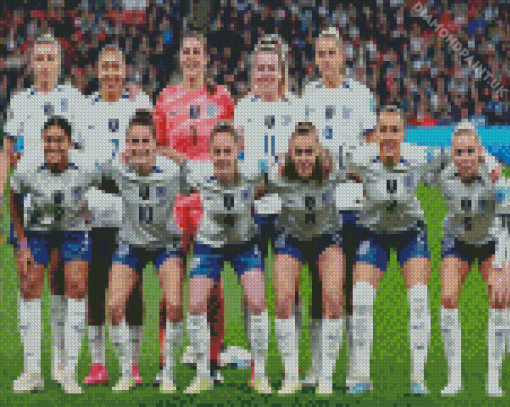 England Womens Football Club Diamond Painting