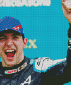 Esteban Ocon Alpine Driver Diamond Painting