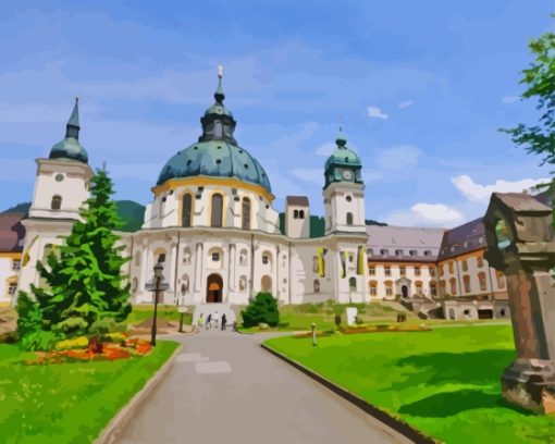 Ettal Abbey Garmisch Diamond Painting