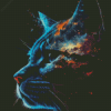 Galaxy Cat Diamond Painting