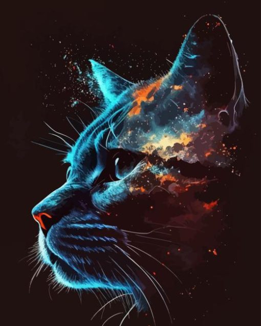 Galaxy Cat Diamond Painting