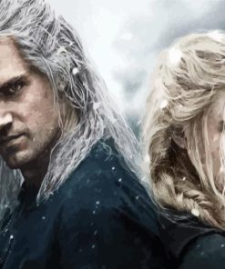 Geralt And Ciri Diamond Painting