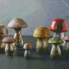 Glass Mushrooms Diamond Painting