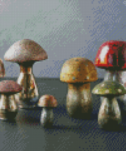 Glass Mushrooms Diamond Painting