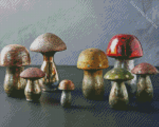 Glass Mushrooms Diamond Painting